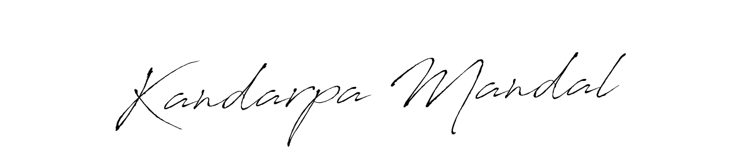 Create a beautiful signature design for name Kandarpa Mandal. With this signature (Antro_Vectra) fonts, you can make a handwritten signature for free. Kandarpa Mandal signature style 6 images and pictures png