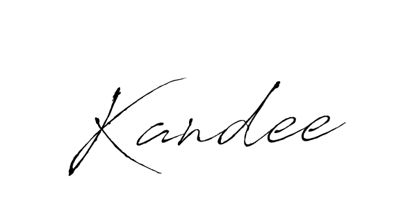 Antro_Vectra is a professional signature style that is perfect for those who want to add a touch of class to their signature. It is also a great choice for those who want to make their signature more unique. Get Kandee name to fancy signature for free. Kandee signature style 6 images and pictures png