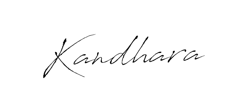 How to make Kandhara name signature. Use Antro_Vectra style for creating short signs online. This is the latest handwritten sign. Kandhara signature style 6 images and pictures png
