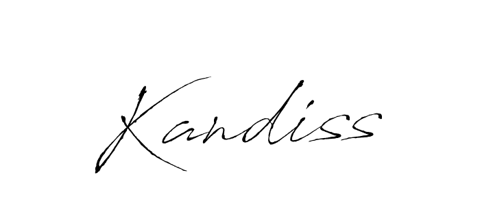 How to make Kandiss signature? Antro_Vectra is a professional autograph style. Create handwritten signature for Kandiss name. Kandiss signature style 6 images and pictures png