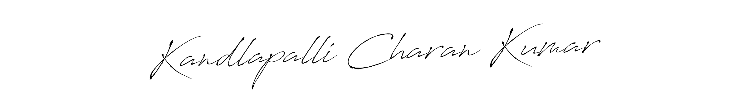 You should practise on your own different ways (Antro_Vectra) to write your name (Kandlapalli Charan Kumar) in signature. don't let someone else do it for you. Kandlapalli Charan Kumar signature style 6 images and pictures png