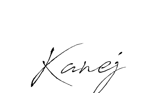 How to make Kanej name signature. Use Antro_Vectra style for creating short signs online. This is the latest handwritten sign. Kanej signature style 6 images and pictures png