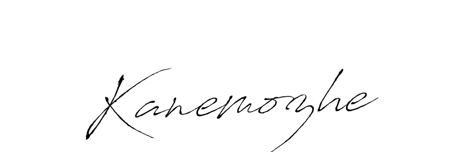 Kanemozhe stylish signature style. Best Handwritten Sign (Antro_Vectra) for my name. Handwritten Signature Collection Ideas for my name Kanemozhe. Kanemozhe signature style 6 images and pictures png