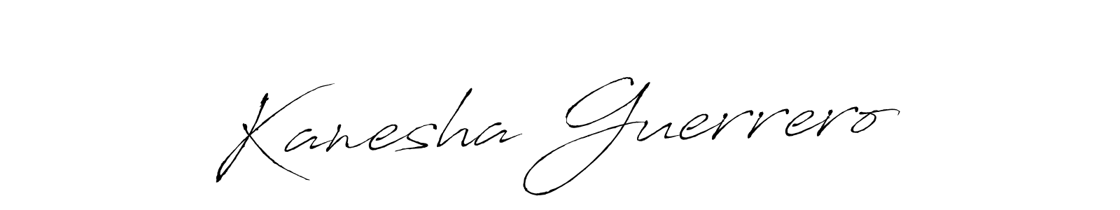 You should practise on your own different ways (Antro_Vectra) to write your name (Kanesha Guerrero) in signature. don't let someone else do it for you. Kanesha Guerrero signature style 6 images and pictures png