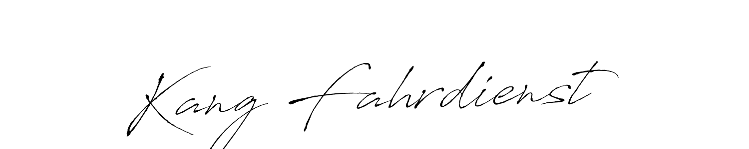 Design your own signature with our free online signature maker. With this signature software, you can create a handwritten (Antro_Vectra) signature for name Kang Fahrdienst. Kang Fahrdienst signature style 6 images and pictures png