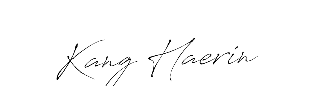 Make a beautiful signature design for name Kang Haerin. With this signature (Antro_Vectra) style, you can create a handwritten signature for free. Kang Haerin signature style 6 images and pictures png