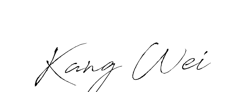 Also You can easily find your signature by using the search form. We will create Kang Wei name handwritten signature images for you free of cost using Antro_Vectra sign style. Kang Wei signature style 6 images and pictures png