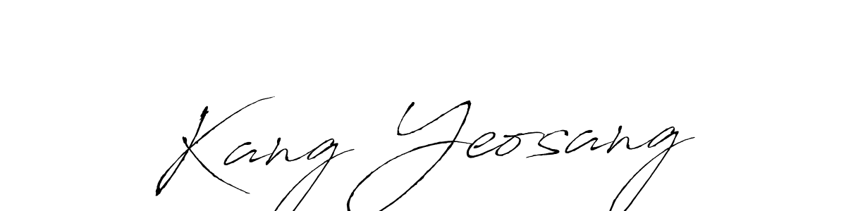 Use a signature maker to create a handwritten signature online. With this signature software, you can design (Antro_Vectra) your own signature for name Kang Yeosang. Kang Yeosang signature style 6 images and pictures png
