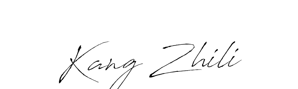 Create a beautiful signature design for name Kang Zhili. With this signature (Antro_Vectra) fonts, you can make a handwritten signature for free. Kang Zhili signature style 6 images and pictures png