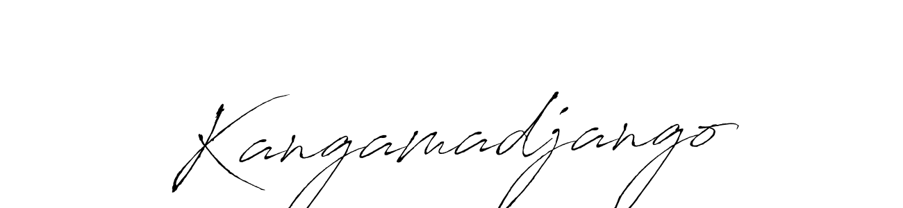 Also we have Kangamadjango name is the best signature style. Create professional handwritten signature collection using Antro_Vectra autograph style. Kangamadjango signature style 6 images and pictures png