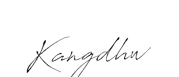 Design your own signature with our free online signature maker. With this signature software, you can create a handwritten (Antro_Vectra) signature for name Kangdhw. Kangdhw signature style 6 images and pictures png