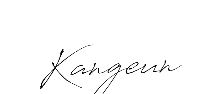Kangeun stylish signature style. Best Handwritten Sign (Antro_Vectra) for my name. Handwritten Signature Collection Ideas for my name Kangeun. Kangeun signature style 6 images and pictures png
