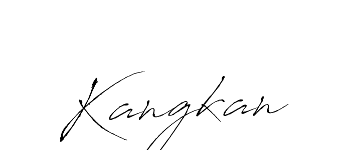 How to Draw Kangkan signature style? Antro_Vectra is a latest design signature styles for name Kangkan. Kangkan signature style 6 images and pictures png
