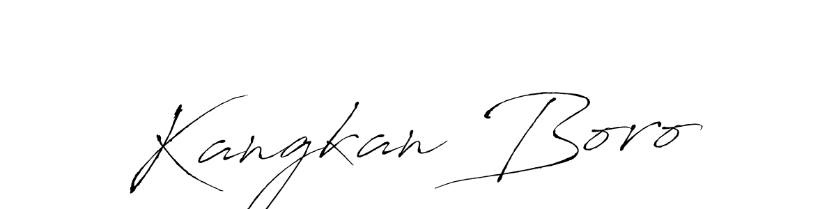 Design your own signature with our free online signature maker. With this signature software, you can create a handwritten (Antro_Vectra) signature for name Kangkan Boro. Kangkan Boro signature style 6 images and pictures png