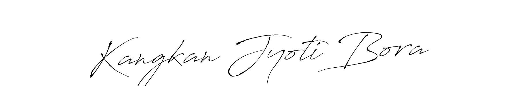 The best way (Antro_Vectra) to make a short signature is to pick only two or three words in your name. The name Kangkan Jyoti Bora include a total of six letters. For converting this name. Kangkan Jyoti Bora signature style 6 images and pictures png