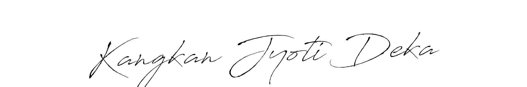 Create a beautiful signature design for name Kangkan Jyoti Deka. With this signature (Antro_Vectra) fonts, you can make a handwritten signature for free. Kangkan Jyoti Deka signature style 6 images and pictures png