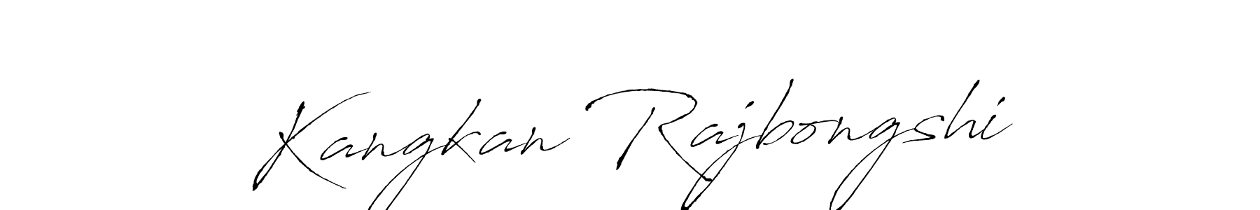 Make a beautiful signature design for name Kangkan Rajbongshi. With this signature (Antro_Vectra) style, you can create a handwritten signature for free. Kangkan Rajbongshi signature style 6 images and pictures png