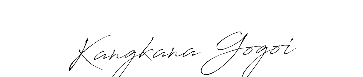 Kangkana Gogoi stylish signature style. Best Handwritten Sign (Antro_Vectra) for my name. Handwritten Signature Collection Ideas for my name Kangkana Gogoi. Kangkana Gogoi signature style 6 images and pictures png