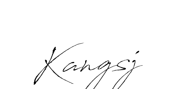 Also we have Kangsj name is the best signature style. Create professional handwritten signature collection using Antro_Vectra autograph style. Kangsj signature style 6 images and pictures png