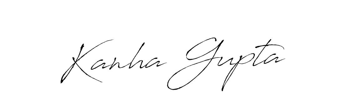 Design your own signature with our free online signature maker. With this signature software, you can create a handwritten (Antro_Vectra) signature for name Kanha Gupta. Kanha Gupta signature style 6 images and pictures png