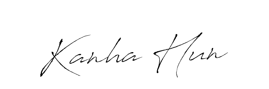 Kanha Hun stylish signature style. Best Handwritten Sign (Antro_Vectra) for my name. Handwritten Signature Collection Ideas for my name Kanha Hun. Kanha Hun signature style 6 images and pictures png