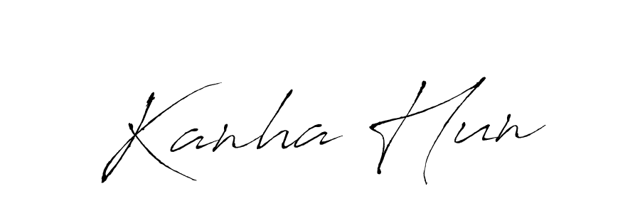 Kanha Hun stylish signature style. Best Handwritten Sign (Antro_Vectra) for my name. Handwritten Signature Collection Ideas for my name Kanha Hun. Kanha Hun signature style 6 images and pictures png