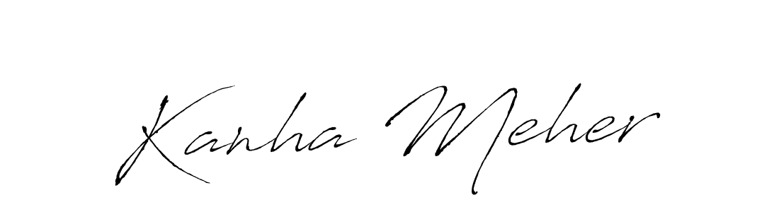 Design your own signature with our free online signature maker. With this signature software, you can create a handwritten (Antro_Vectra) signature for name Kanha Meher. Kanha Meher signature style 6 images and pictures png