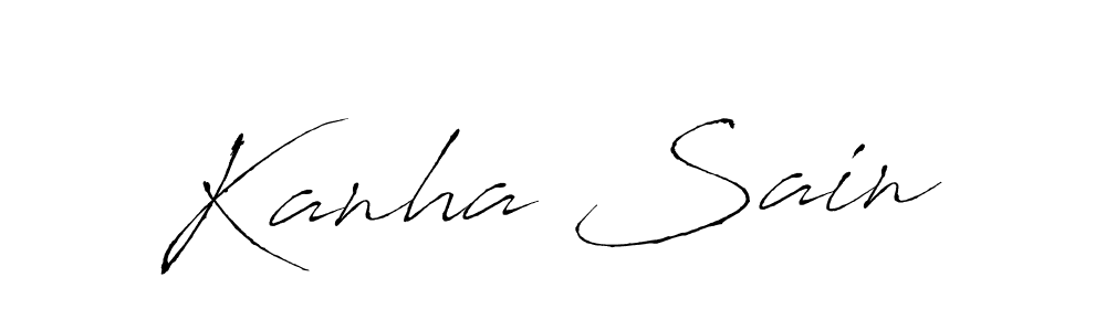 Kanha Sain stylish signature style. Best Handwritten Sign (Antro_Vectra) for my name. Handwritten Signature Collection Ideas for my name Kanha Sain. Kanha Sain signature style 6 images and pictures png