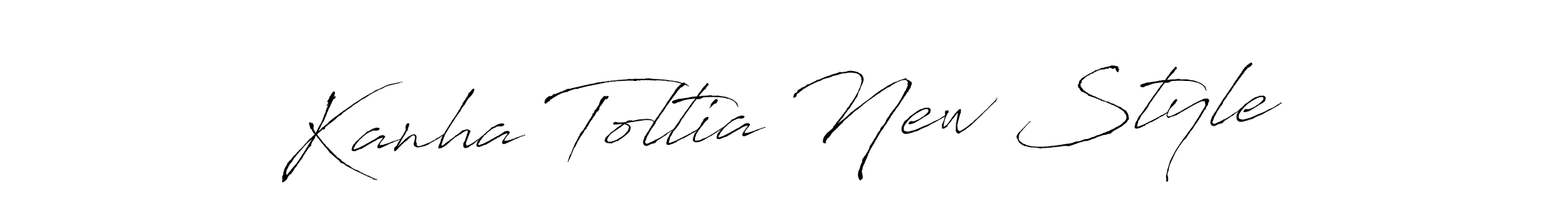 How to make Kanha Toltia New Style signature? Antro_Vectra is a professional autograph style. Create handwritten signature for Kanha Toltia New Style name. Kanha Toltia New Style signature style 6 images and pictures png