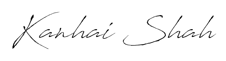 Try this chic Kanhai Shah handwritten sign style. Using Antro_Vectra font elements, it gives your name a sleek, memorable identity. Kanhai Shah signature style 6 images and pictures png