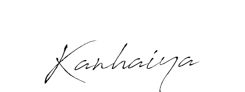 Design your own signature with our free online signature maker. With this signature software, you can create a handwritten (Antro_Vectra) signature for name Kanhaiya. Kanhaiya signature style 6 images and pictures png