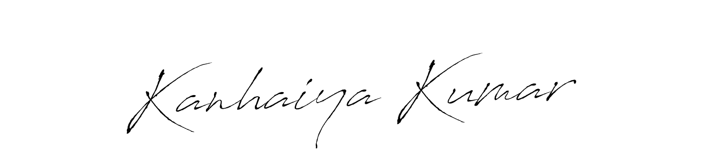 Make a beautiful signature design for name Kanhaiya Kumar. With this signature (Antro_Vectra) style, you can create a handwritten signature for free. Kanhaiya Kumar signature style 6 images and pictures png