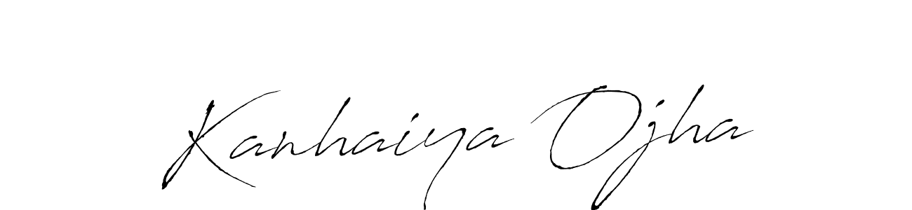 Kanhaiya Ojha stylish signature style. Best Handwritten Sign (Antro_Vectra) for my name. Handwritten Signature Collection Ideas for my name Kanhaiya Ojha. Kanhaiya Ojha signature style 6 images and pictures png