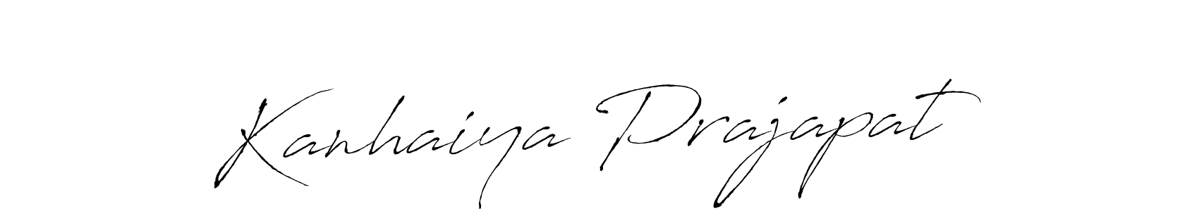 Kanhaiya Prajapat stylish signature style. Best Handwritten Sign (Antro_Vectra) for my name. Handwritten Signature Collection Ideas for my name Kanhaiya Prajapat. Kanhaiya Prajapat signature style 6 images and pictures png