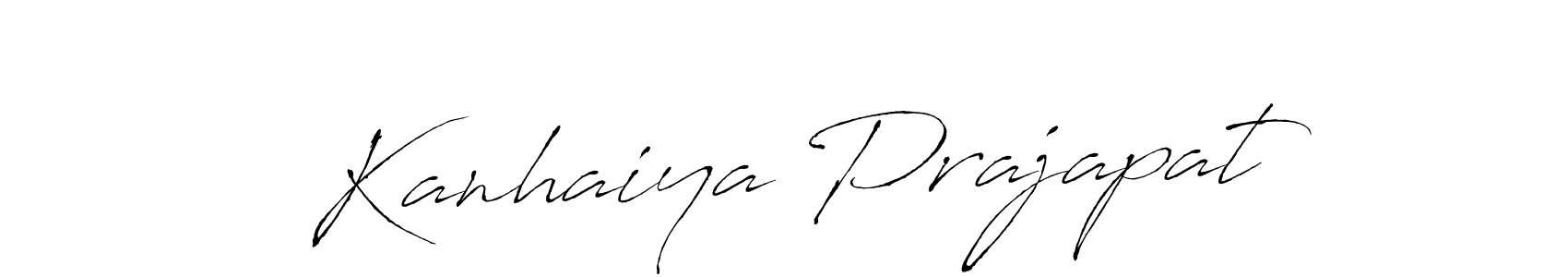 Kanhaiya Prajapat stylish signature style. Best Handwritten Sign (Antro_Vectra) for my name. Handwritten Signature Collection Ideas for my name Kanhaiya Prajapat. Kanhaiya Prajapat signature style 6 images and pictures png