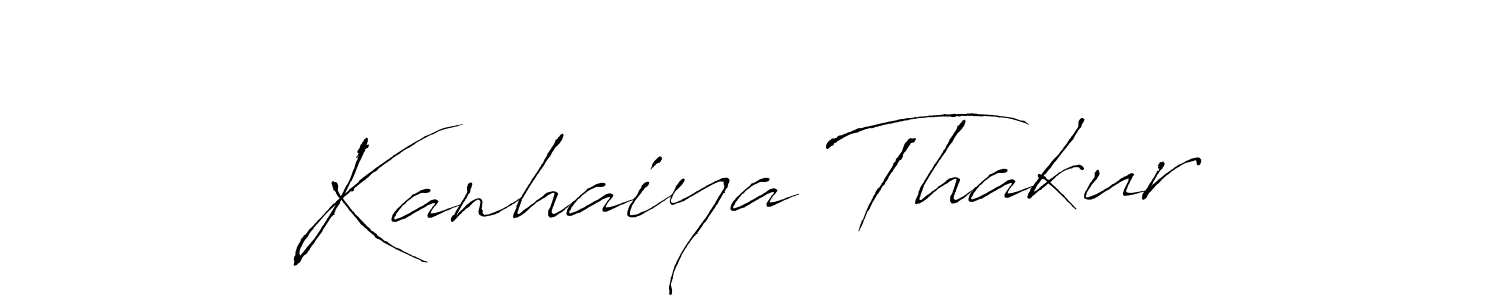Create a beautiful signature design for name Kanhaiya Thakur. With this signature (Antro_Vectra) fonts, you can make a handwritten signature for free. Kanhaiya Thakur signature style 6 images and pictures png