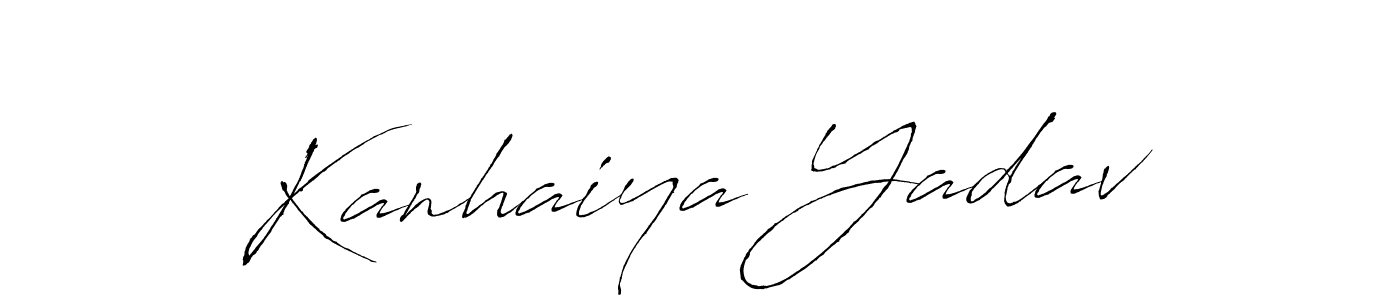 Create a beautiful signature design for name Kanhaiya Yadav. With this signature (Antro_Vectra) fonts, you can make a handwritten signature for free. Kanhaiya Yadav signature style 6 images and pictures png