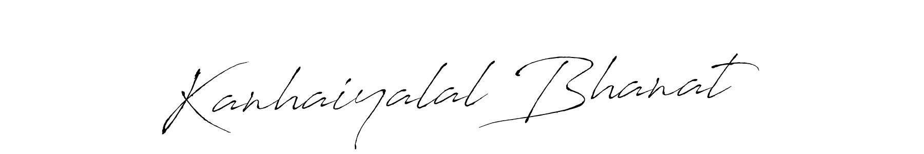 Create a beautiful signature design for name Kanhaiyalal Bhanat. With this signature (Antro_Vectra) fonts, you can make a handwritten signature for free. Kanhaiyalal Bhanat signature style 6 images and pictures png