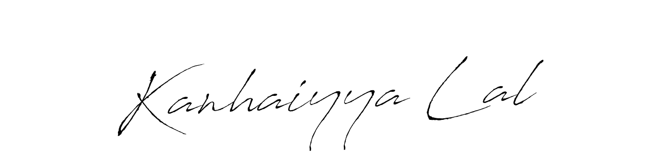 Create a beautiful signature design for name Kanhaiyya Lal. With this signature (Antro_Vectra) fonts, you can make a handwritten signature for free. Kanhaiyya Lal signature style 6 images and pictures png
