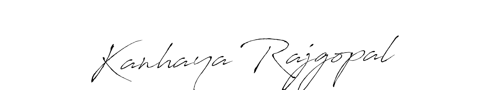 Kanhaya Rajgopal stylish signature style. Best Handwritten Sign (Antro_Vectra) for my name. Handwritten Signature Collection Ideas for my name Kanhaya Rajgopal. Kanhaya Rajgopal signature style 6 images and pictures png