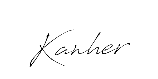 How to make Kanher name signature. Use Antro_Vectra style for creating short signs online. This is the latest handwritten sign. Kanher signature style 6 images and pictures png