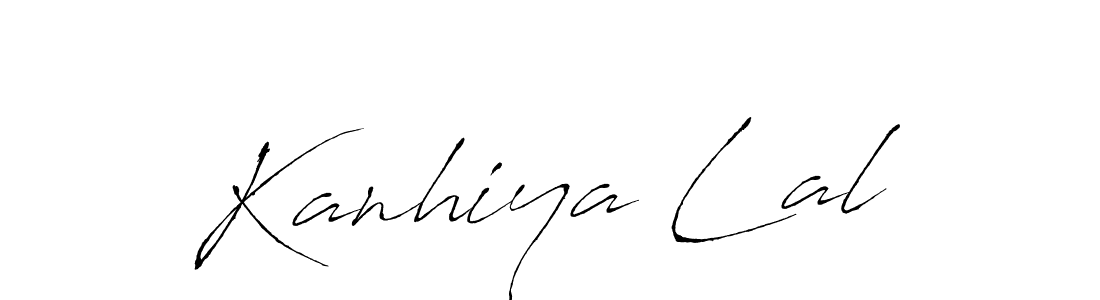 How to make Kanhiya Lal name signature. Use Antro_Vectra style for creating short signs online. This is the latest handwritten sign. Kanhiya Lal signature style 6 images and pictures png