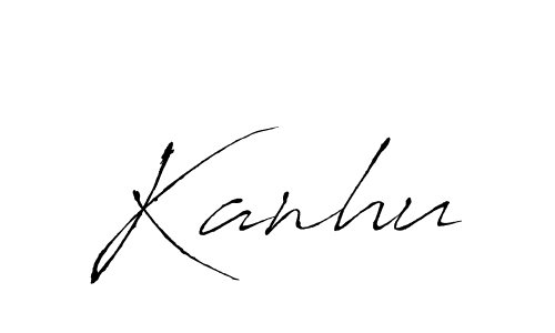 Design your own signature with our free online signature maker. With this signature software, you can create a handwritten (Antro_Vectra) signature for name Kanhu. Kanhu signature style 6 images and pictures png