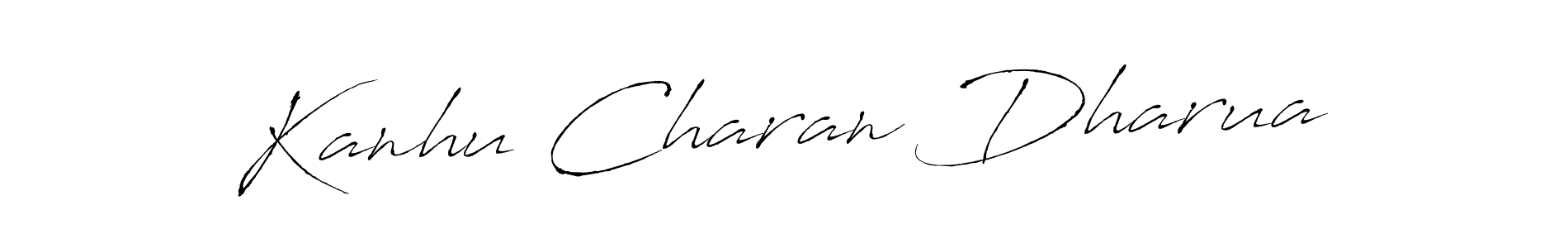 Antro_Vectra is a professional signature style that is perfect for those who want to add a touch of class to their signature. It is also a great choice for those who want to make their signature more unique. Get Kanhu Charan Dharua name to fancy signature for free. Kanhu Charan Dharua signature style 6 images and pictures png