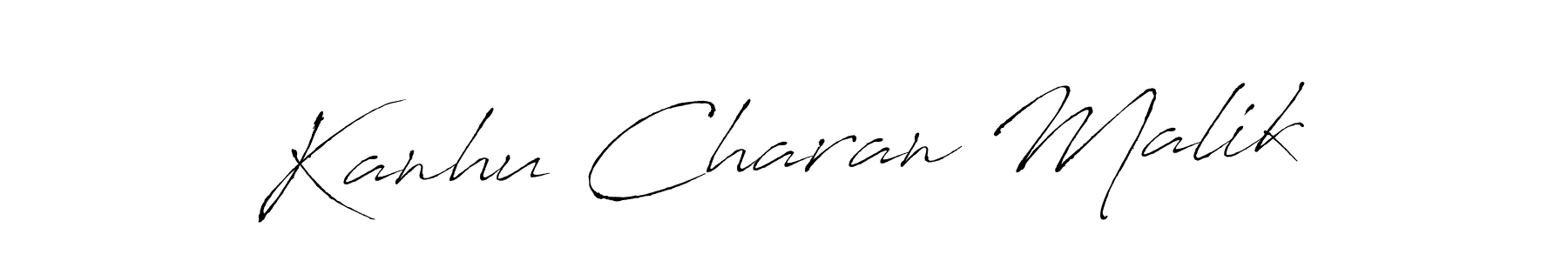 Make a beautiful signature design for name Kanhu Charan Malik. With this signature (Antro_Vectra) style, you can create a handwritten signature for free. Kanhu Charan Malik signature style 6 images and pictures png