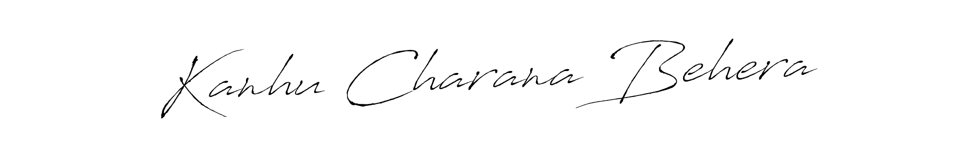 Make a beautiful signature design for name Kanhu Charana Behera. With this signature (Antro_Vectra) style, you can create a handwritten signature for free. Kanhu Charana Behera signature style 6 images and pictures png