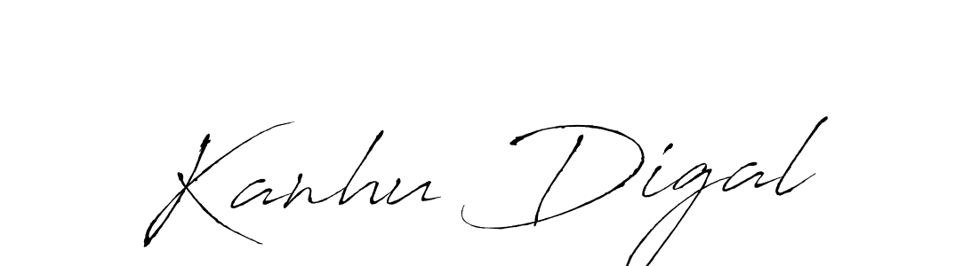 Create a beautiful signature design for name Kanhu Digal. With this signature (Antro_Vectra) fonts, you can make a handwritten signature for free. Kanhu Digal signature style 6 images and pictures png