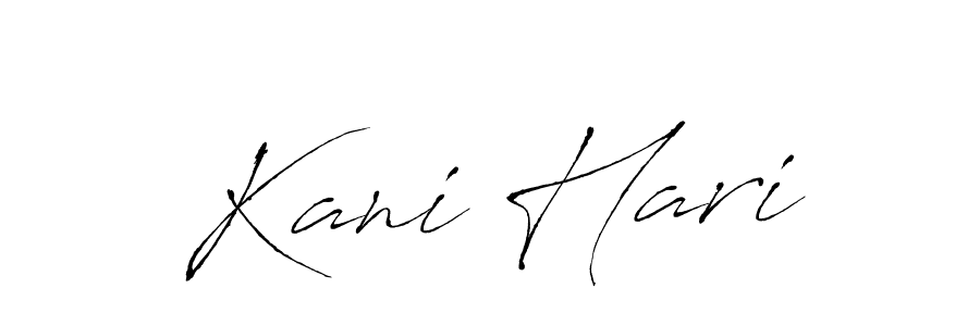 Similarly Antro_Vectra is the best handwritten signature design. Signature creator online .You can use it as an online autograph creator for name Kani Hari. Kani Hari signature style 6 images and pictures png