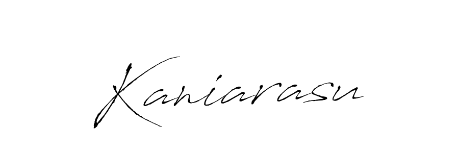 How to make Kaniarasu name signature. Use Antro_Vectra style for creating short signs online. This is the latest handwritten sign. Kaniarasu signature style 6 images and pictures png