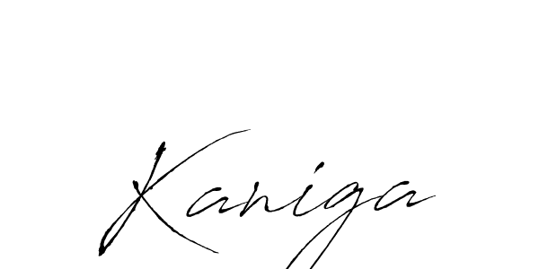 The best way (Antro_Vectra) to make a short signature is to pick only two or three words in your name. The name Kaniga include a total of six letters. For converting this name. Kaniga signature style 6 images and pictures png